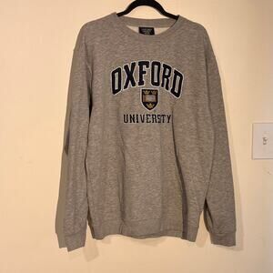 Oxford University Sweatshirt XXL - Gray Crewneck Pullover